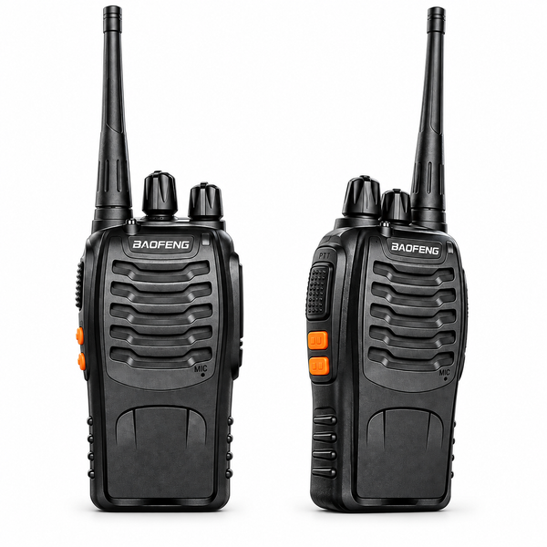 Набір із двох портативних рацій Baofeng BF-888S UHF 400&ndash;470 МГц із зарядними станціями DT-1393 фото