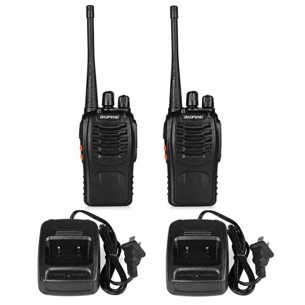 Набір із двох портативних рацій Baofeng BF-888S UHF 400&ndash;470 МГц із зарядними станціями DT-1393 фото